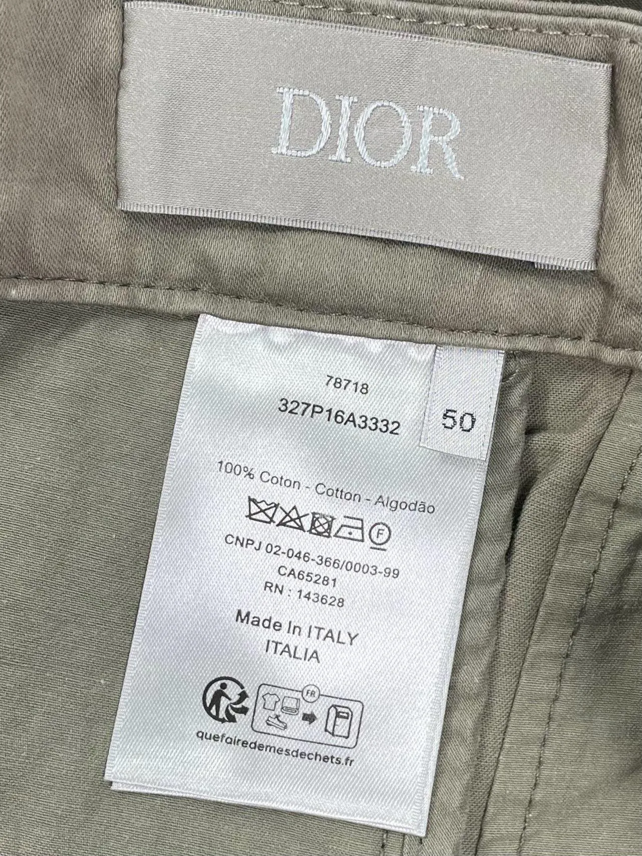 P300 Dio* x Stone Island Joint Series Embroidered Casual Shorts Size XS-L